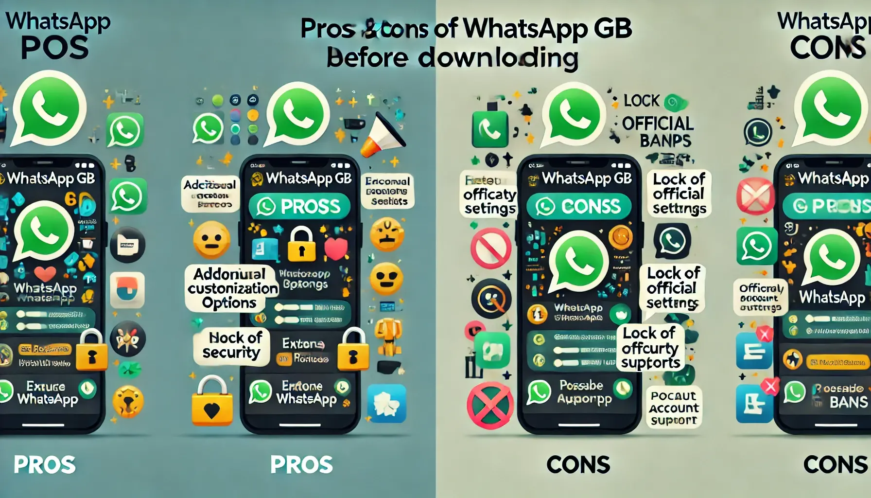 Descubra os Prós e Contras do WhatsApp GB antes de Baixar - Guia Completo!

O WhatsApp GB é uma versão modificada do aplicativo de mensagens amplamente popular, o WhatsApp. Com diversas funcionalidades extras e personalizações disponíveis, o WhatsApp GB tem ganhado destaque entre os usuários que buscam uma experiência diferenciada. No entanto, assim como qualquer outra plataforma modificada, há prós e contras a considerar antes de decidir baixar e instalar o WhatsApp GB.