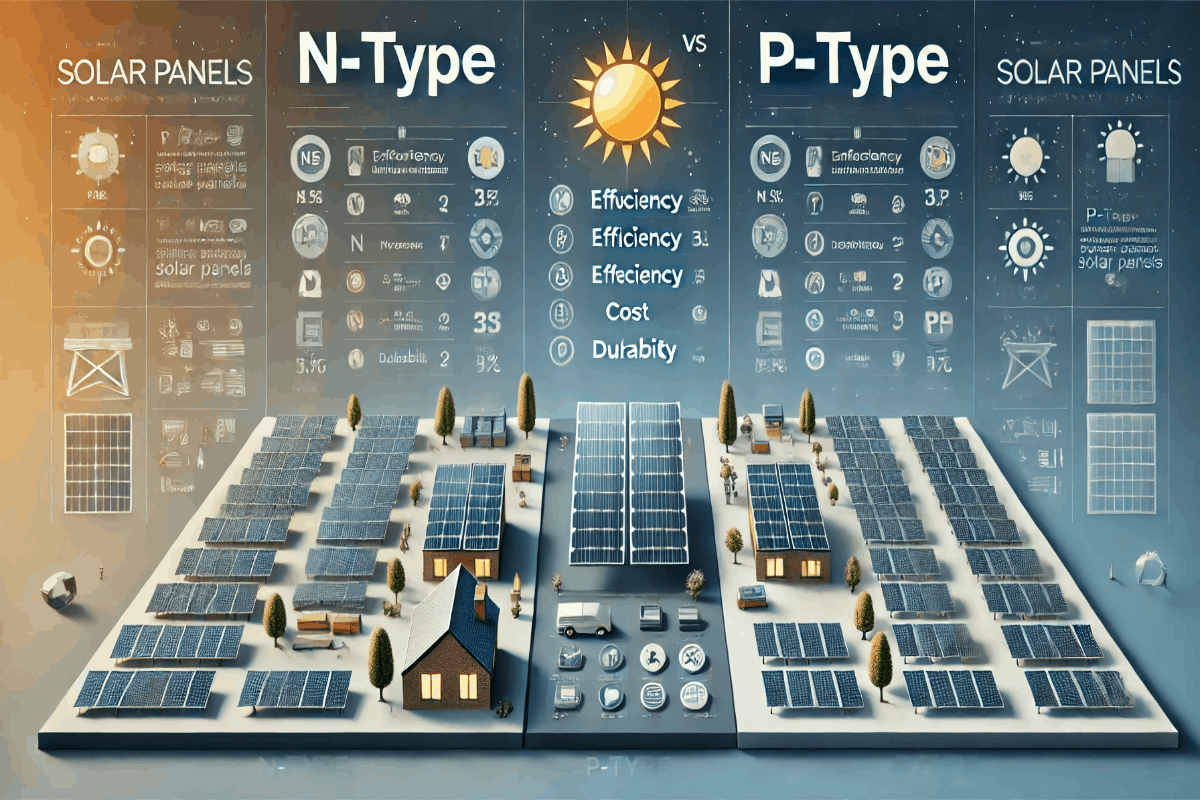 Descubra Qual é a Melhor Escolha: Painéis Solares N-Type ou P-Type?

Quando se trata de escolher o tipo de painel solar para instalar em sua residência ou empresa, a decisão não deve ser tomada de ânimo leve. Atualmente, dois tipos de painéis solares se destacam no mercado: os painéis solares N-Type e P-Type. Ambos têm vantagens e desvantagens, e é crucial entender as diferenças entre eles para fazer a escolha certa.